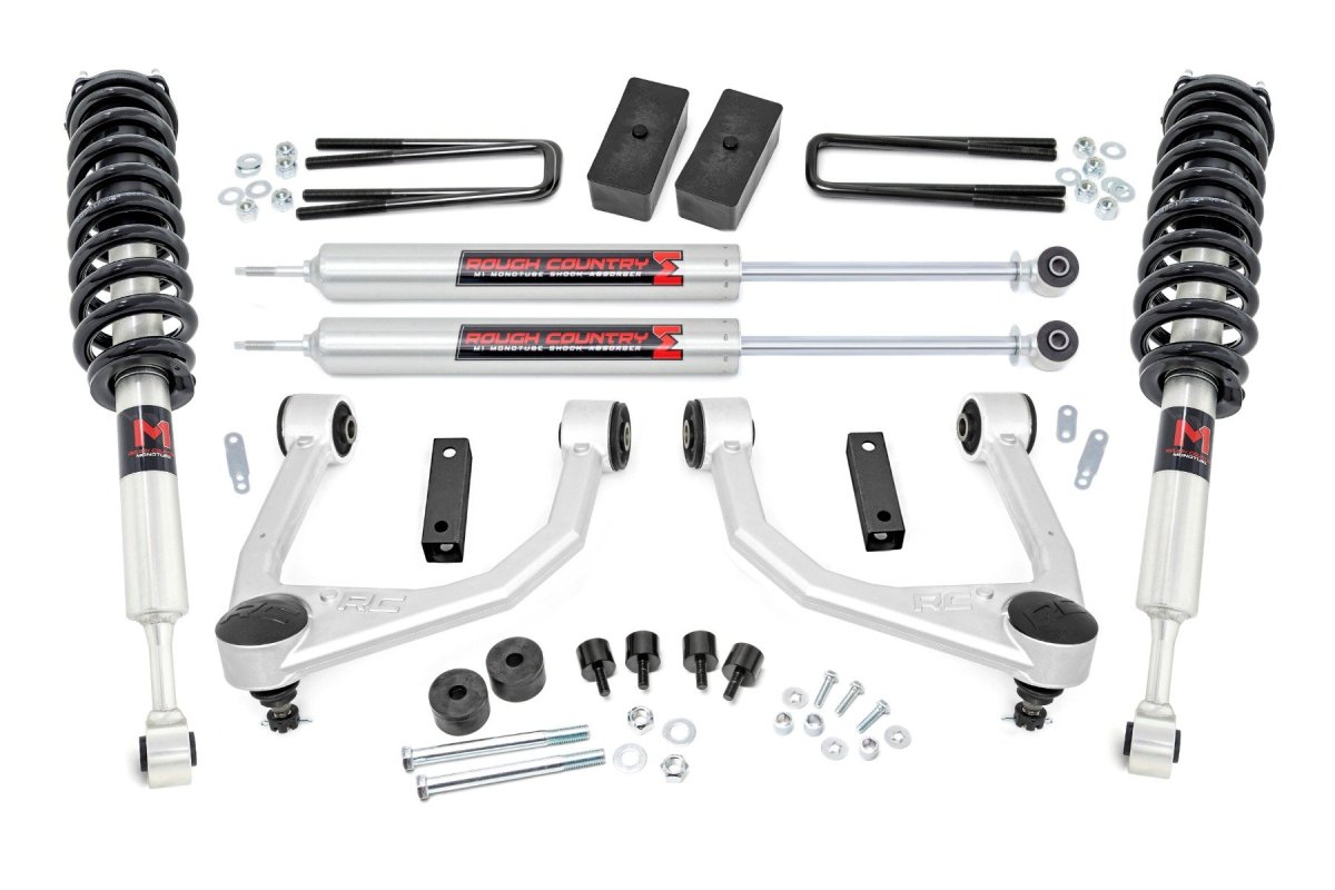 Toyota Tundra Suspension Lift Kit - Rough Country - 3.5 Inch Lift, M1 Struts/M1 - '07-'21